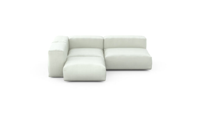 Preset three module corner sofa - herringbone - creme - 241cm x 199cm