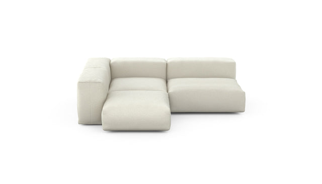 Preset three module corner sofa - linen - platinum - 241cm x 199cm