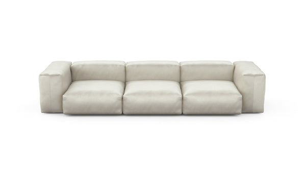 Preset three module sofa - velvet - creme - 314cm x 115cm
