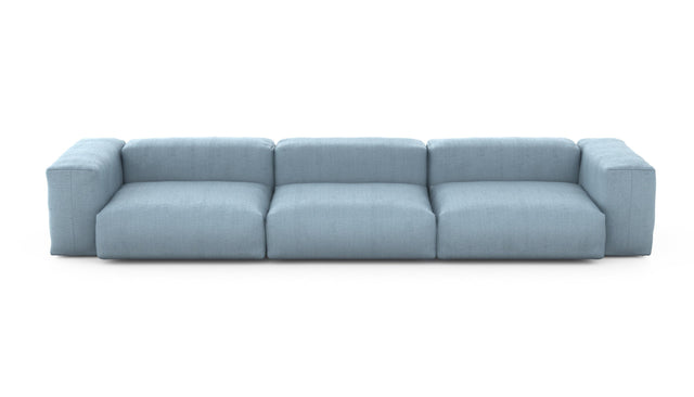 Preset three module sofa - herringbone - light blue - 377cm x 115cm