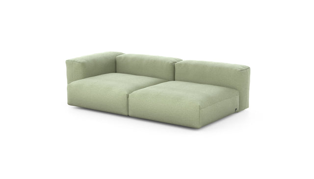 Preset two module chaise - linen - olive - 241cm x 136cm