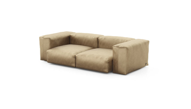 Preset two module sofa - velvet - caramel - 230cm x 115cm