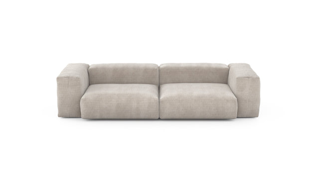 Preset two module sofa - cord velours - platinum - 272cm x 115cm