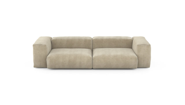 Preset two module sofa - cord velours - sand - 272cm x 115cm