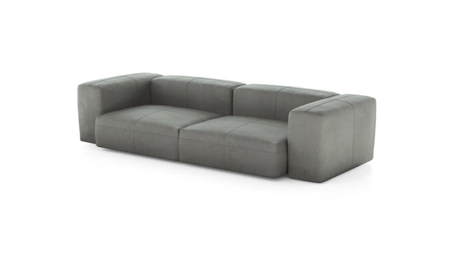 Preset two module sofa - leather - light grey - 272cm x 115cm