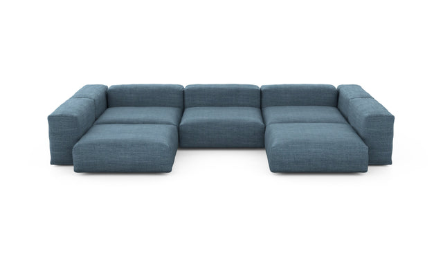 Preset u-shape sofa - pique - dark blue - 377cm x 241cm