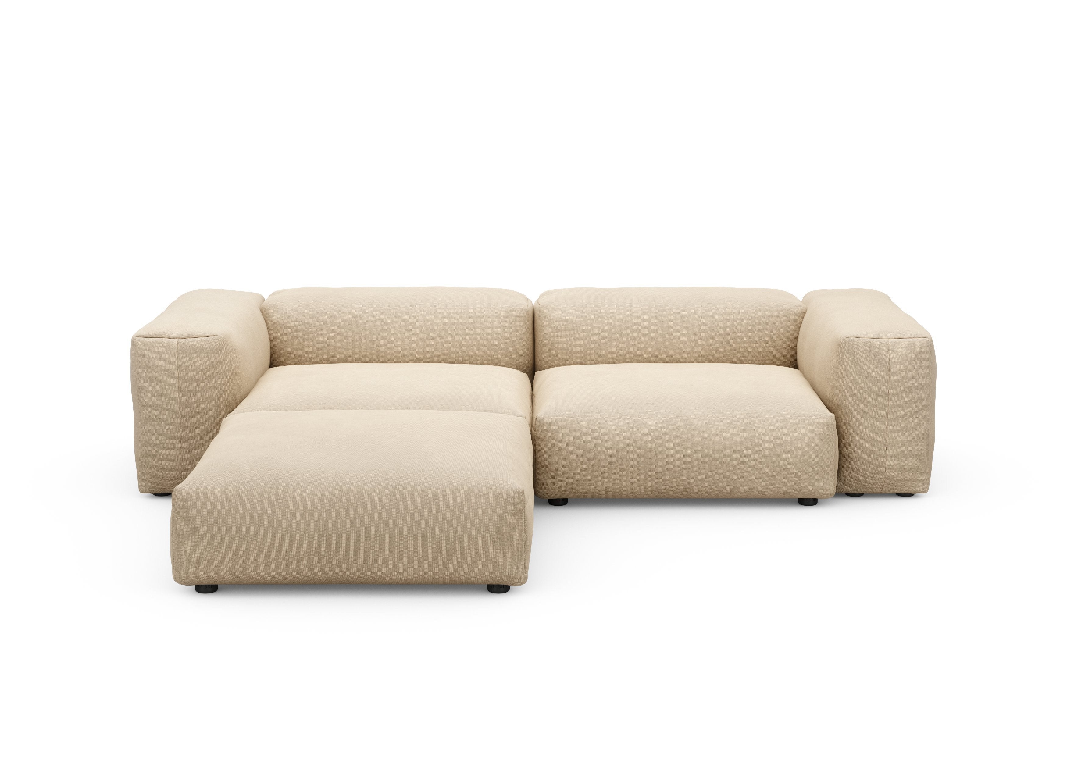 vetsak®-Corner Sofa L Canvas sand