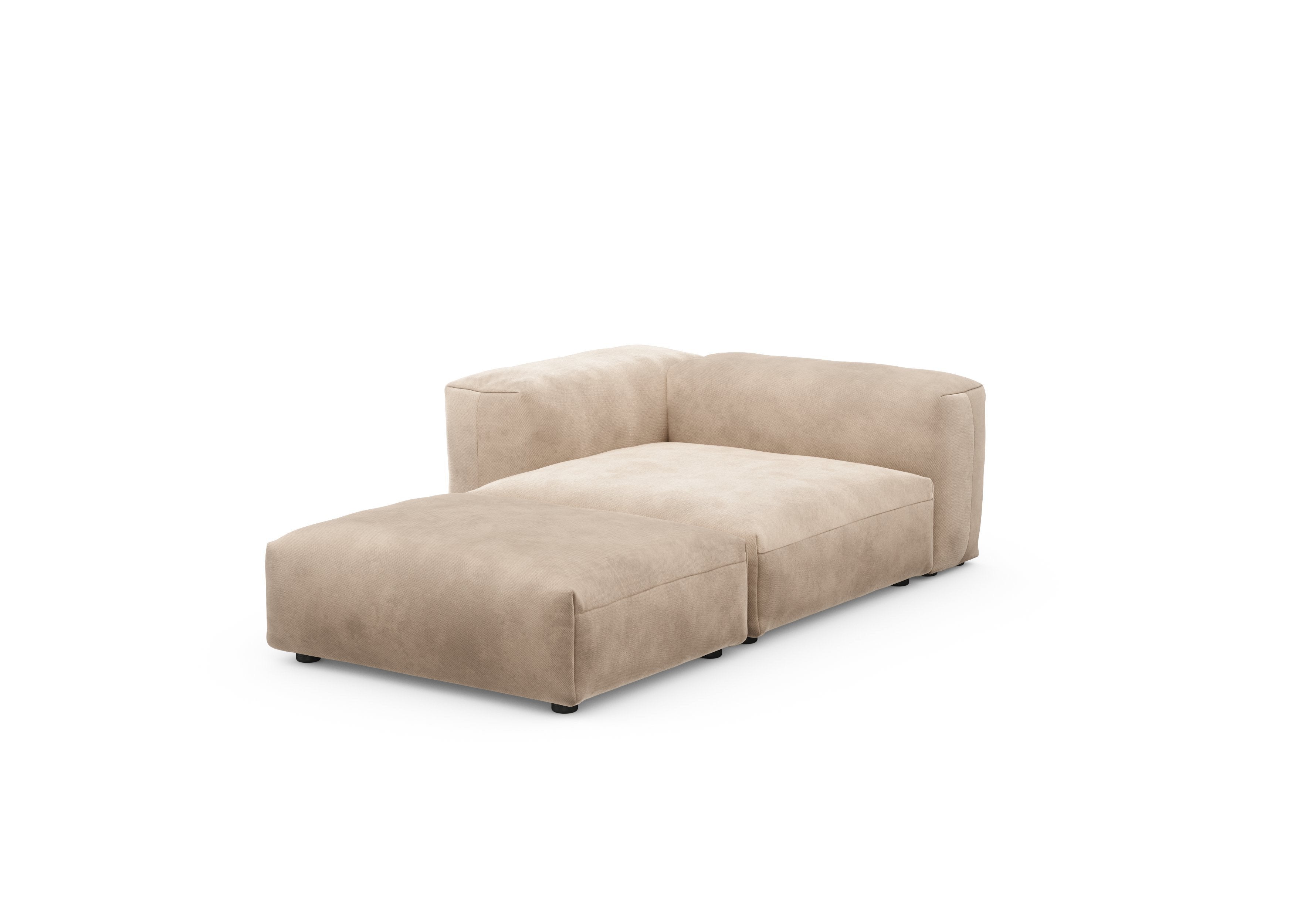 vetsak®-Sofa Daybed L Velvet stone