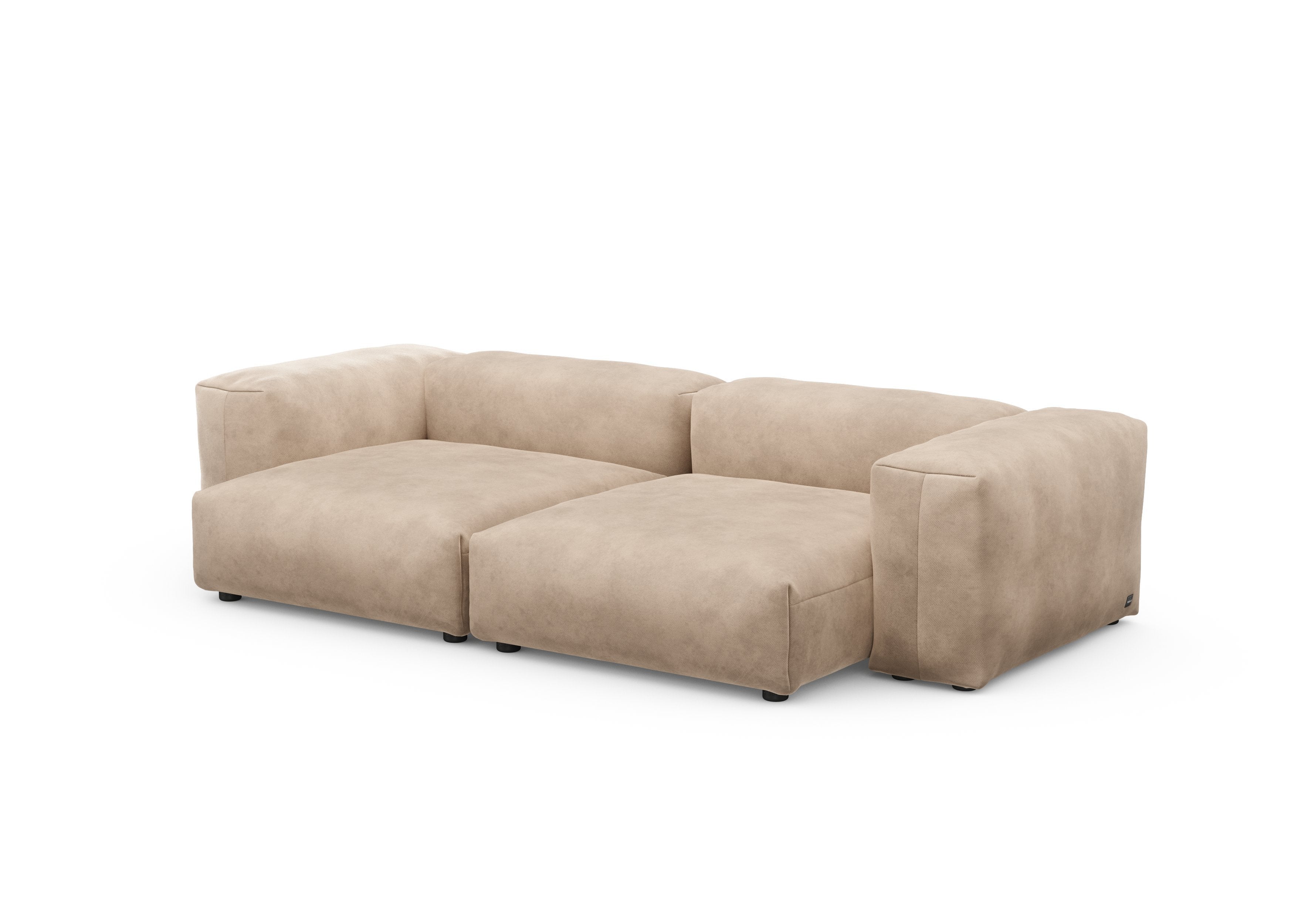vetsak®-Two Seat Sofa L Velvet stone