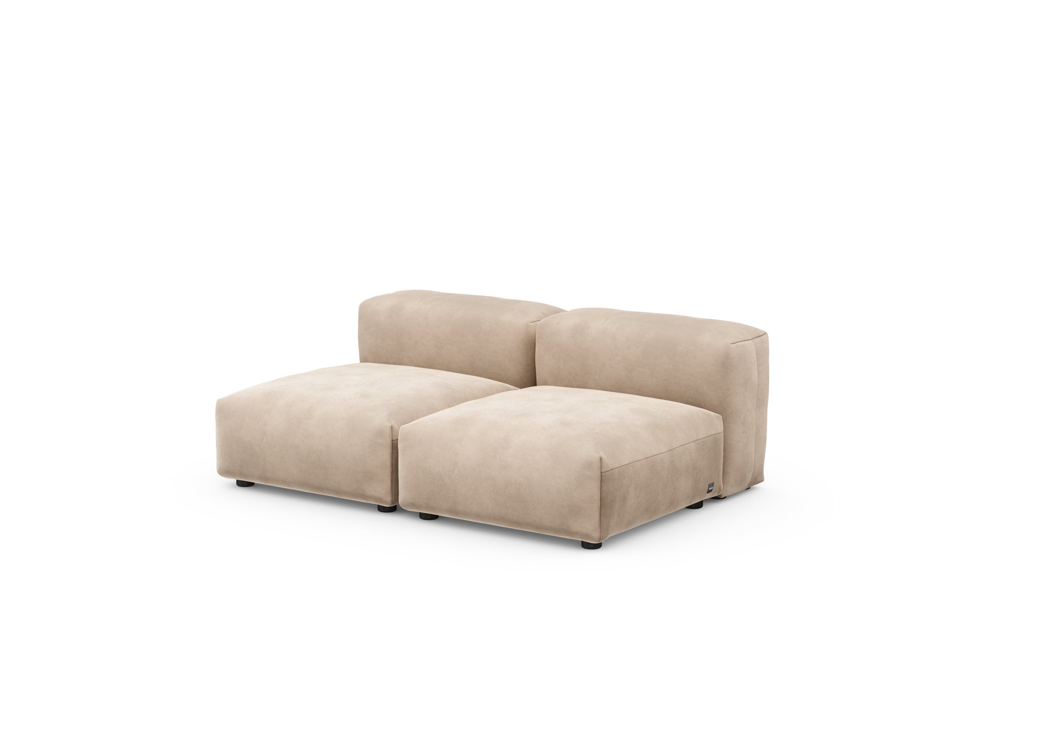 vetsak®-Two Seat Lounge Sofa S Velvet stone